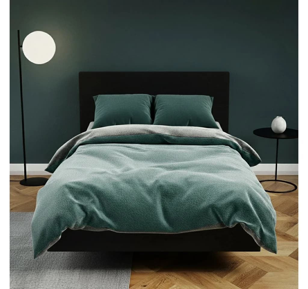 Buymax Teddy Plüsch Bettwäsche Set 3-teilig 200x200 cm Winter Bettwäsche - Bild 2