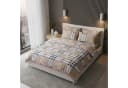 Buymax Bettwäsche Jurado 100% Baumwolle Renforce Beige Karo Bild 1