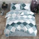 Buymax Bettwäsche Anaga 2-tlg. Renforce 100% Baumwolle Blau Petrol Bild 1