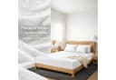 Buymax Spannbettlaken Premium Velours Weiß 80% Baumwolle Bild 3