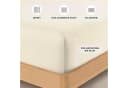 Buymax Spannbettlaken Premium Jersey für Boxspringbett, 95% Baumwolle, bis 35 cm, Jersey, Gummizug: Rundumgummi Bild 3