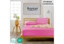 Buymax Spannbettlaken Rosa Jersey 100% Baumwolle Rundumgummizug Bild 1