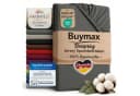 Buymax Spannbettlaken Jersey Anthrazit Rundumgummizug Bild 2