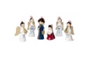 BRUBAKER Christbaumschmuck Weihnachtsanhänger Set Maria und Joseph 6-tlg. 6 cm Holz Bild 2