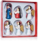 BRUBAKER Christbaumschmuck Weihnachtsanhänger Set Maria und Joseph 6-tlg. 6 cm Holz Bild 3