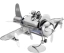 BRUBAKER Weinflaschenhalter Flugzeug Metall Bild 1