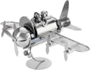 BRUBAKER Weinflaschenhalter Flugzeug Metall Bild 3