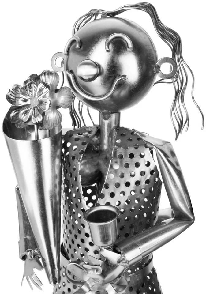 BRUBAKER Weinflaschenhalter Hochzeitspaar Metall Skulptur - Bild 3