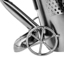 BRUBAKER Weinflaschenhalter Golfspieler Metall Skulptur Silber Bild 3