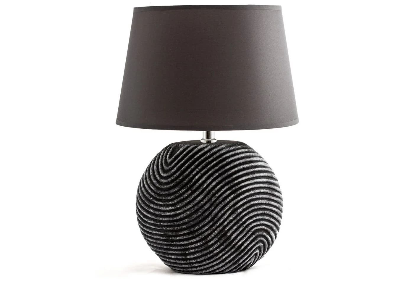 BRUBAKER Tischleuchte Zen Garden Jute Keramik Modern Grau - Bild 2