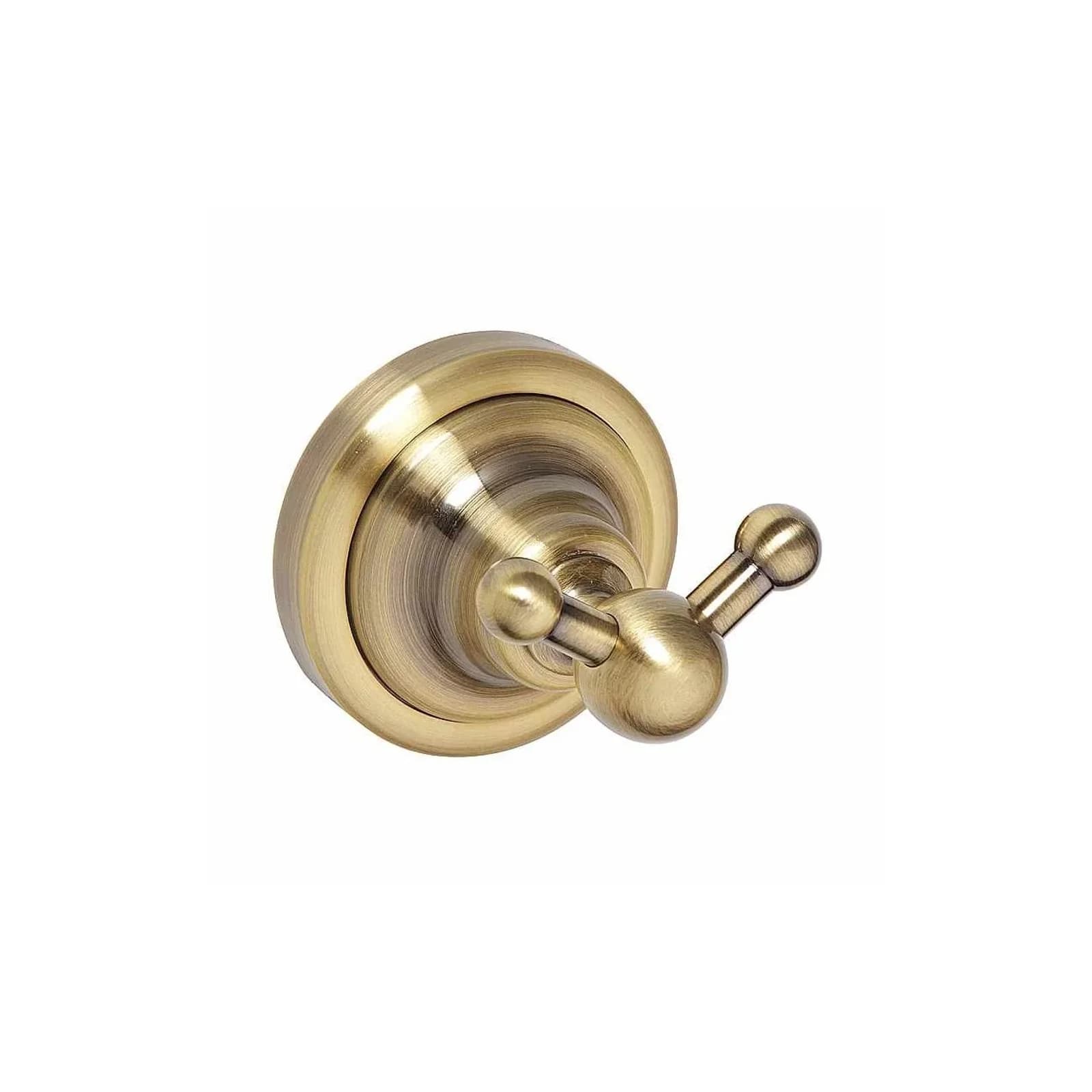 Brillantbad BETRO BRONZE Doppelkleiderhaken Messing Bronze 65x65x65 mm
