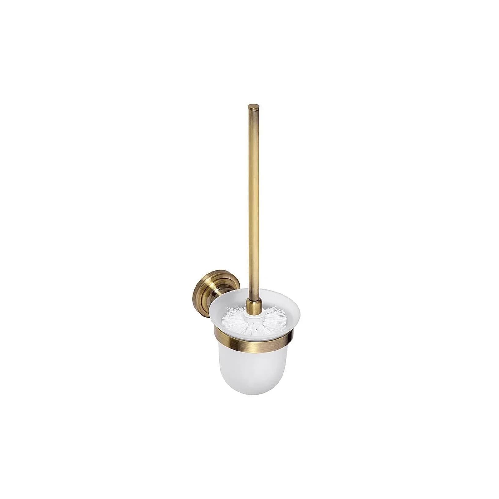 Brillantbad BETRO BRONZE WC-Bürstengarnitur Messing Glas Bronze