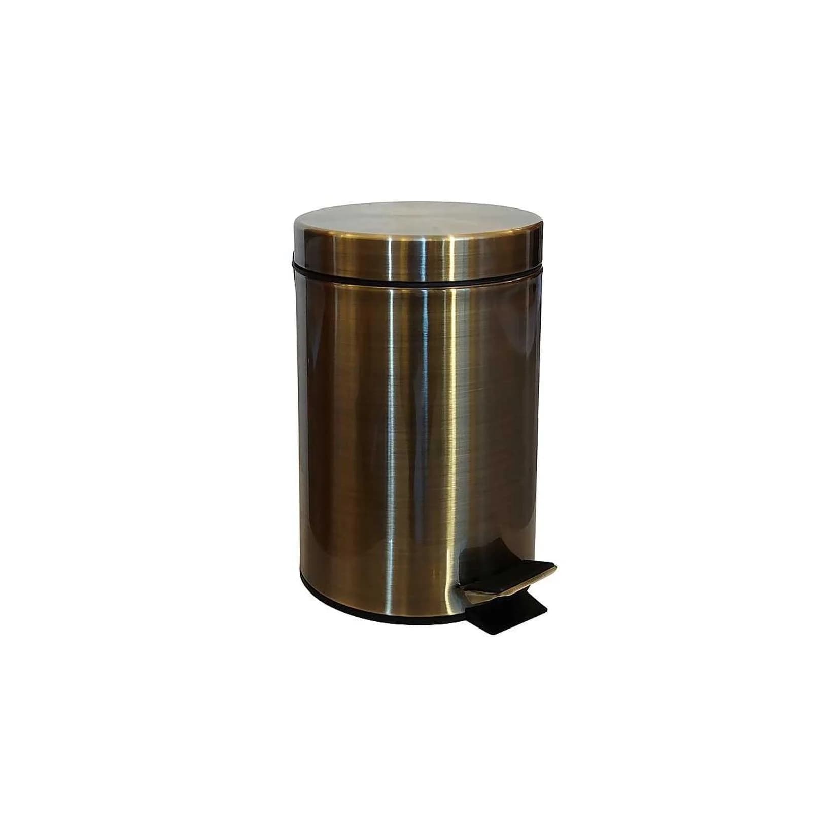 Brillantbad BETRO BRONZE Abfalleimer Edelstahl Bronze 3 Ltr