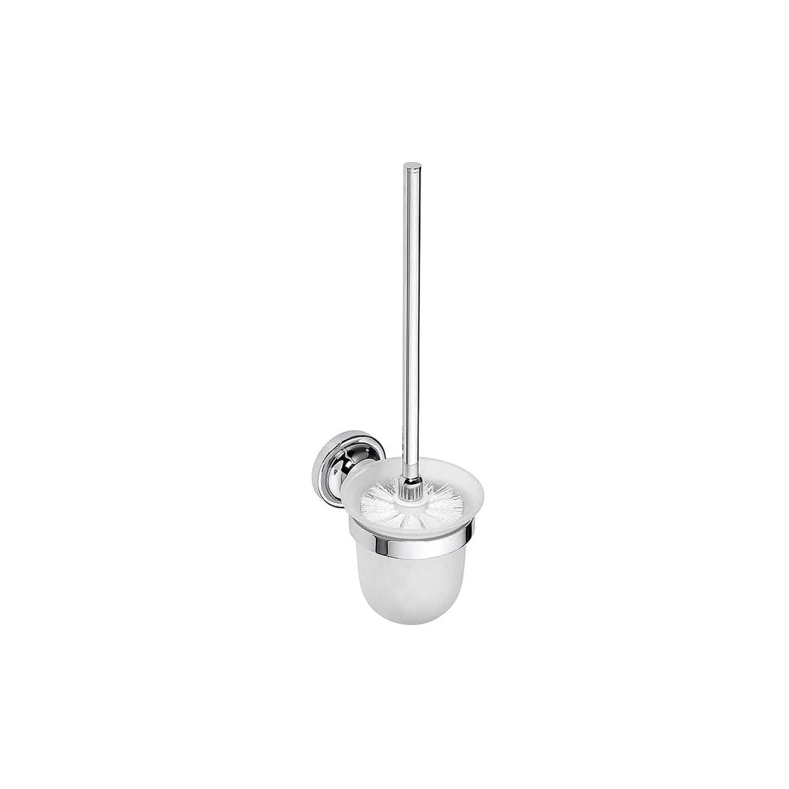 Brillantbad BETRO CHROM WC-Bürstengarnitur Messing Glas Chrom