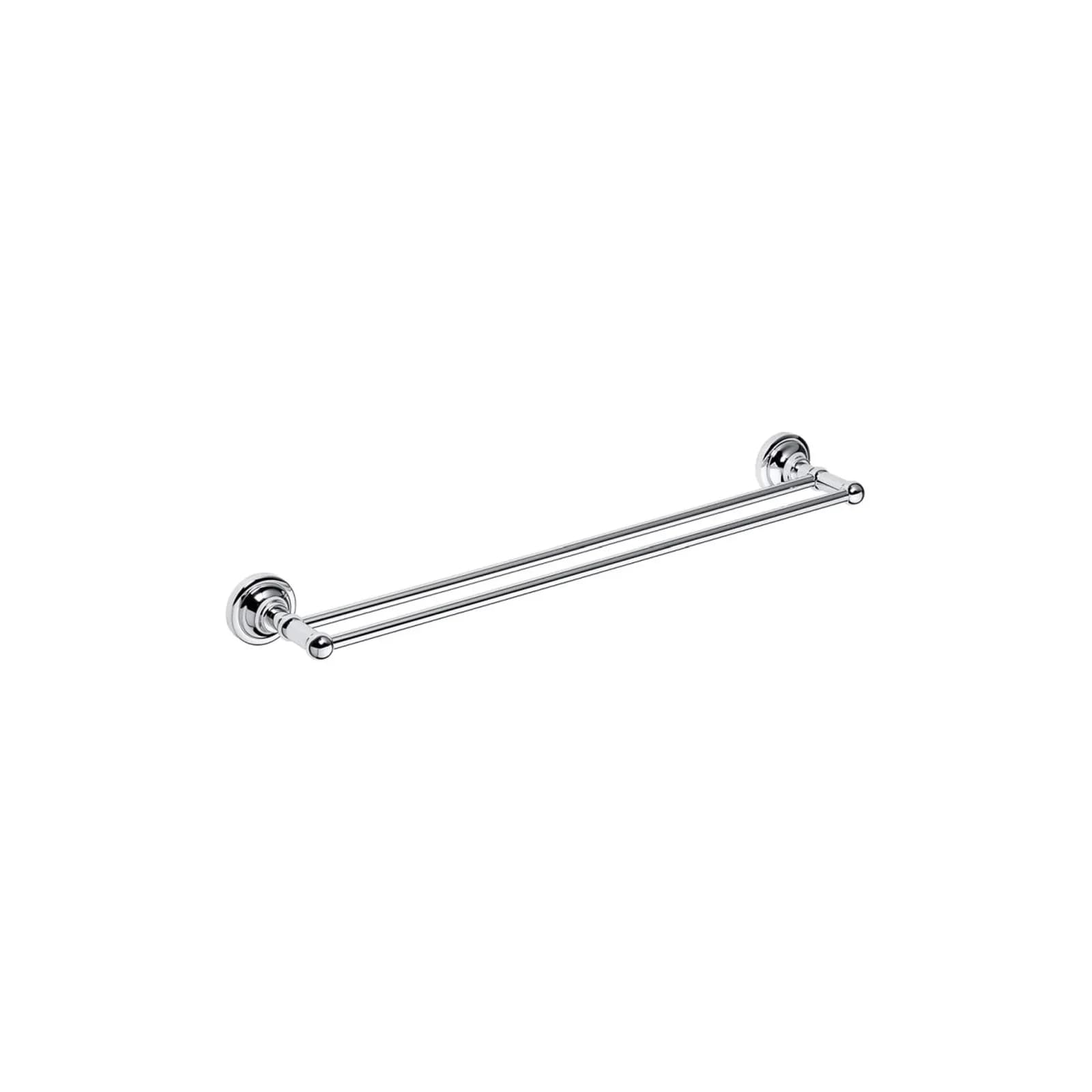 Brillantbad BETRO CHROM Doppelhandtuchhalter Messing Chrom