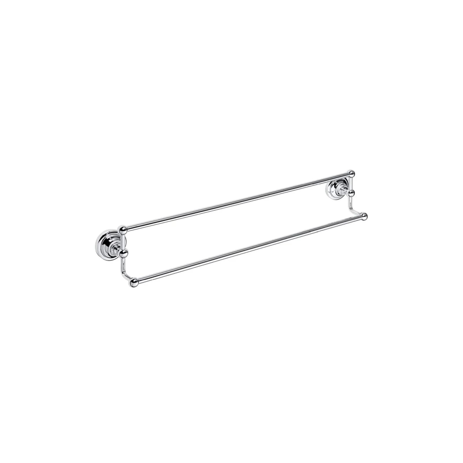 Brillantbad BETRO CHROM Doppelhandtuchhalter Messing Chrom