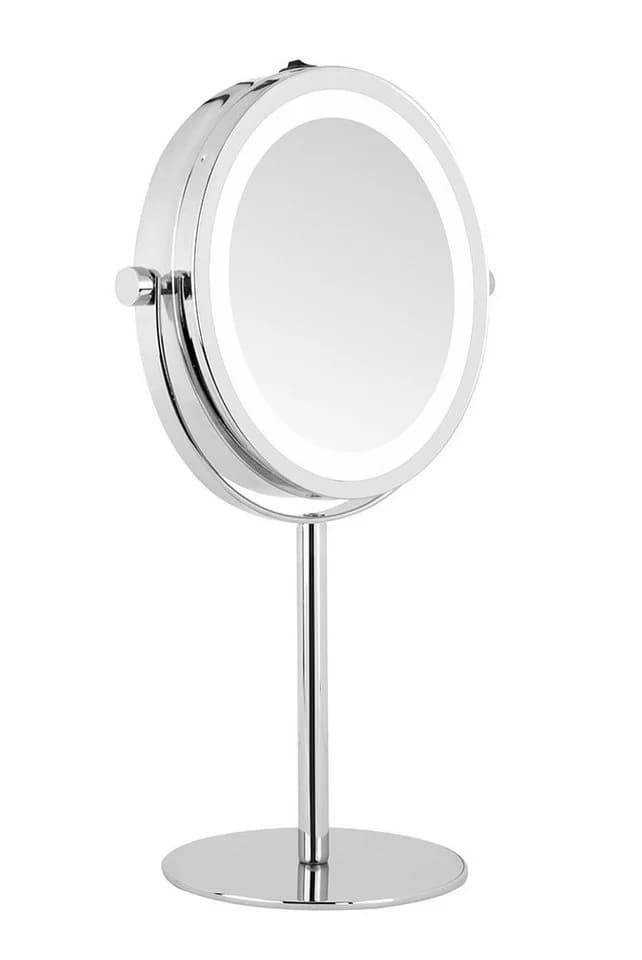 DEUSENFELD Kosmetikspiegel SL10CB Standspiegel LED Beleuchtung 10x Vergrößerung - Bild 2