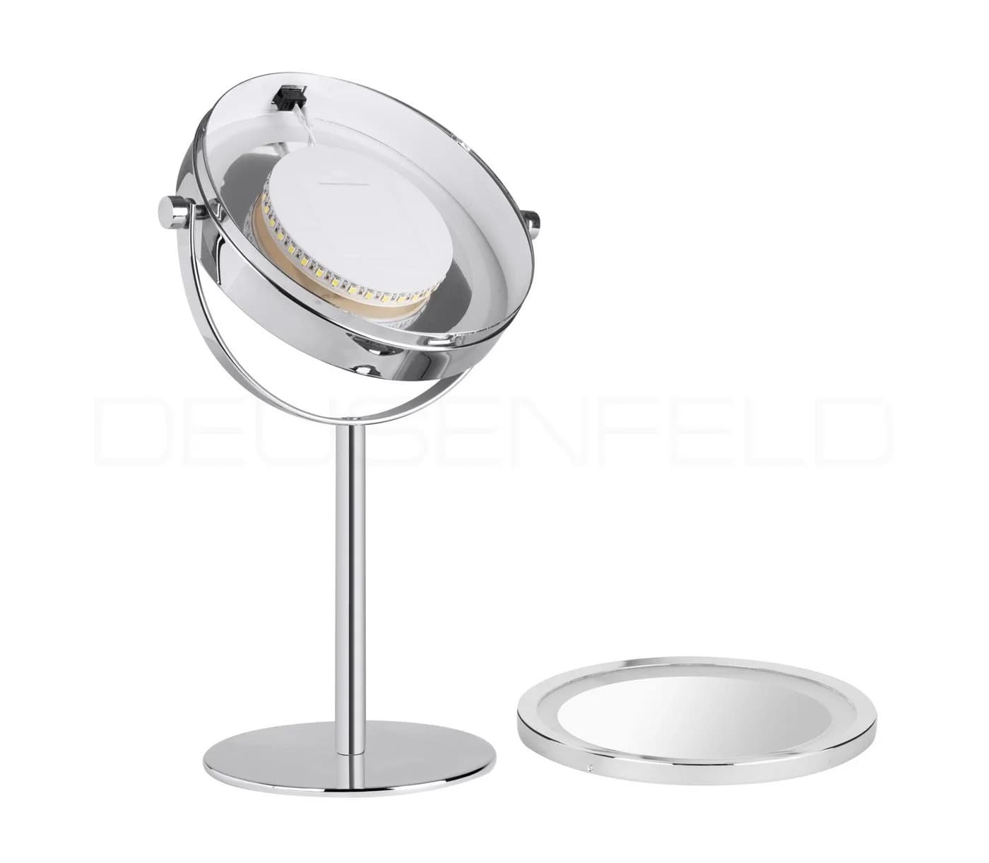 DEUSENFELD Kosmetikspiegel SL10CB Standspiegel LED Beleuchtung 10x Vergrößerung - Bild 3