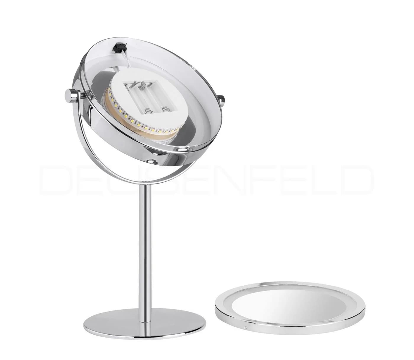 DEUSENFELD Kosmetikspiegel SL10CB Standspiegel LED Beleuchtung 10x Vergrößerung - Bild 4