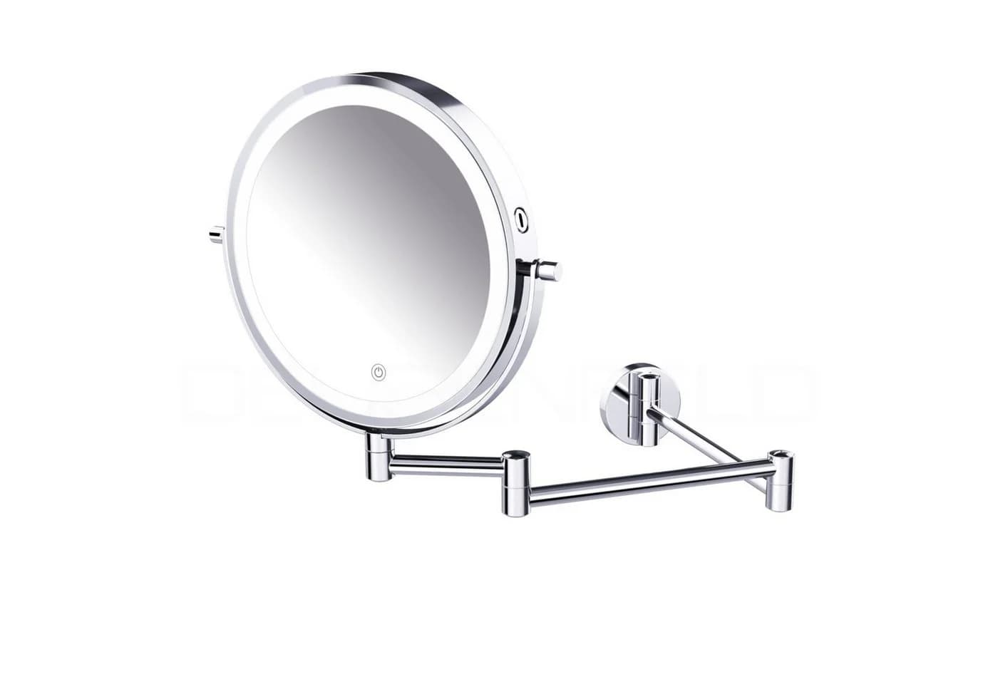 DEUSENFELD Kosmetikspiegel Wand-Akku-Doppel-LED 5x/7x/10x Vergrößerung - Bild 2