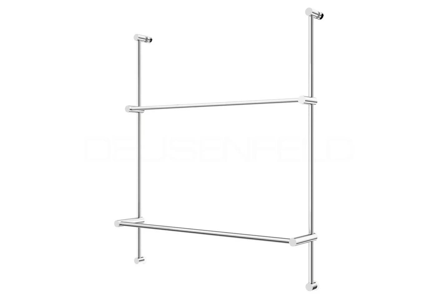 DEUSENFELD Handtuchhalter ZHD600C, verstellbar, für 4-8mm Glaswand, Edelstahl 304 - Bild 1