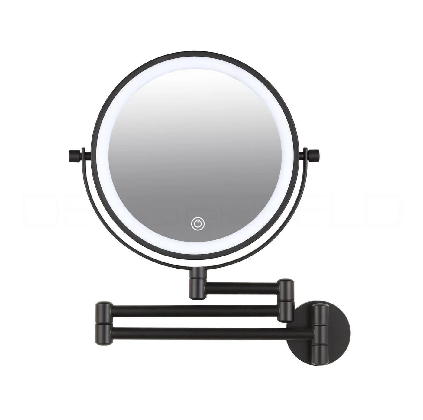 DEUSENFELD Kosmetikspiegel Wand-Akku-Doppel-LED 5x/7x/10x Vergrößerung USB-C - Bild 2