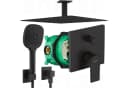 Hansgrohe VERNIS SHAPE Unterputz Armatur mit BOFLER Duschset matt schwarz Bild 2