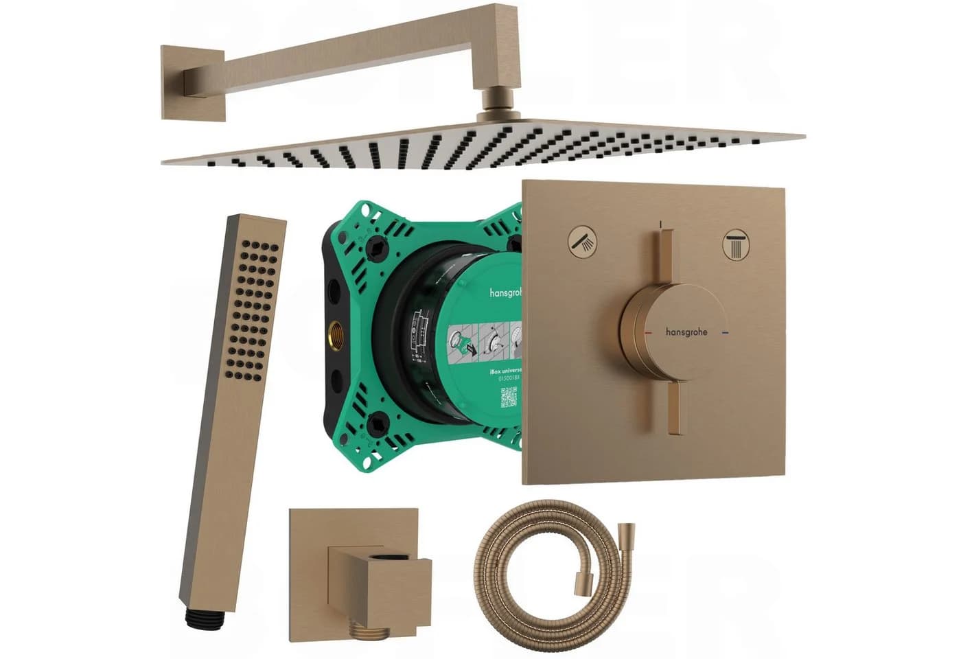 Hansgrohe DuoTurn E Unterputz Duschanlage PVD Bronze - Bild 2