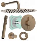 Hansgrohe DuoTurn S Unterputz Duschset PVD Bronze mit BOFLER Regendusche 30cm Bild 2