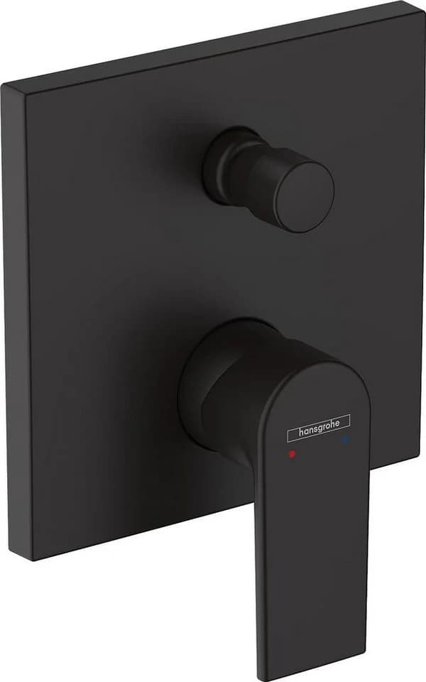 Hansgrohe Vernis Duschanlage Matt Schwarz mit BOFLER Regendusche