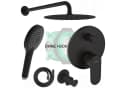 Hansgrohe Vernis Blend Duschanlage Matt Schwarz inkl. BOFLER Brauseset Bild 2