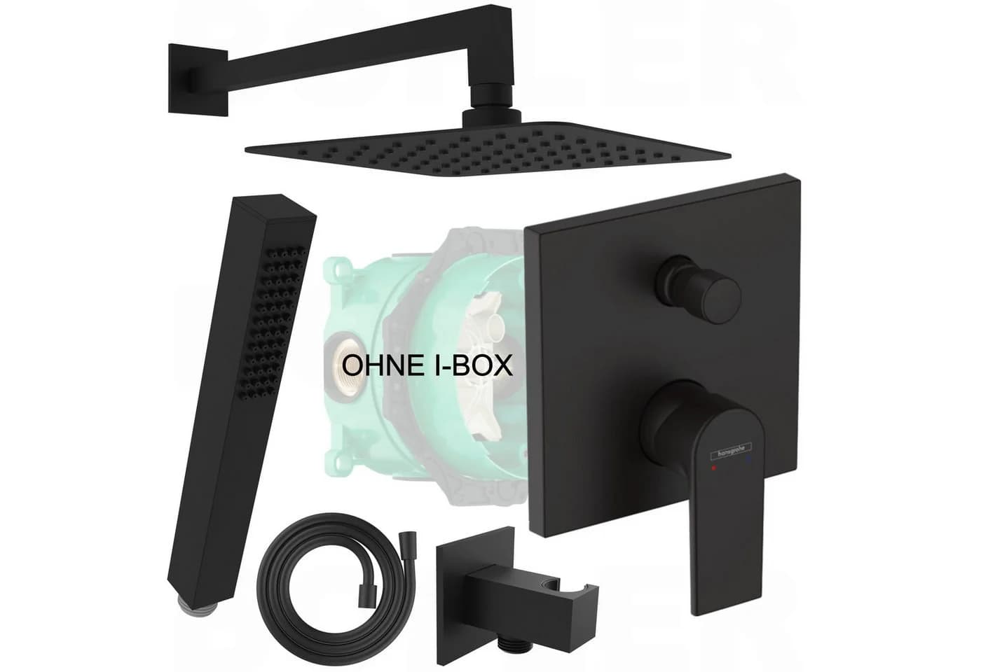 Hansgrohe Vernis Duschsystem Schwarz Matt Inkl. BOFLER Regendusche - Bild 2