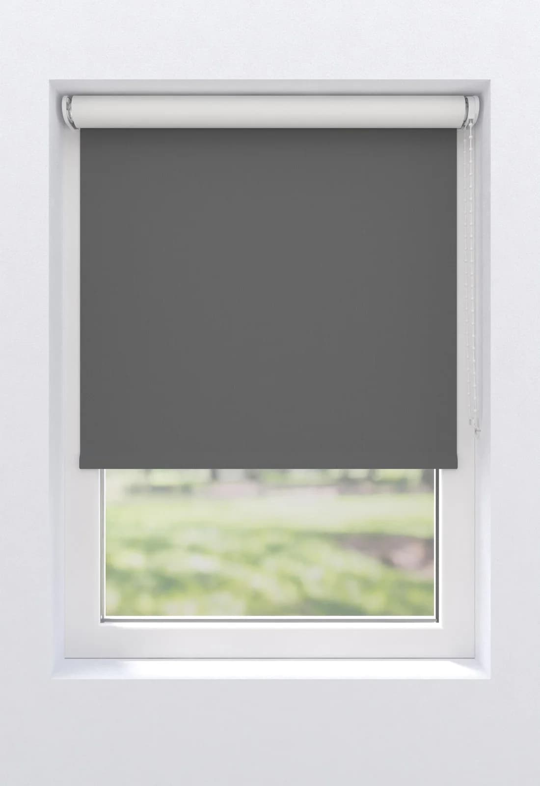 MY HOME Rollo Ina Grau Klemmfix Verdunkelnd Polyester