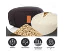 GORILLA SPORTS Yogakissen Rund Schwarz 100% Baumwolle Bild 1