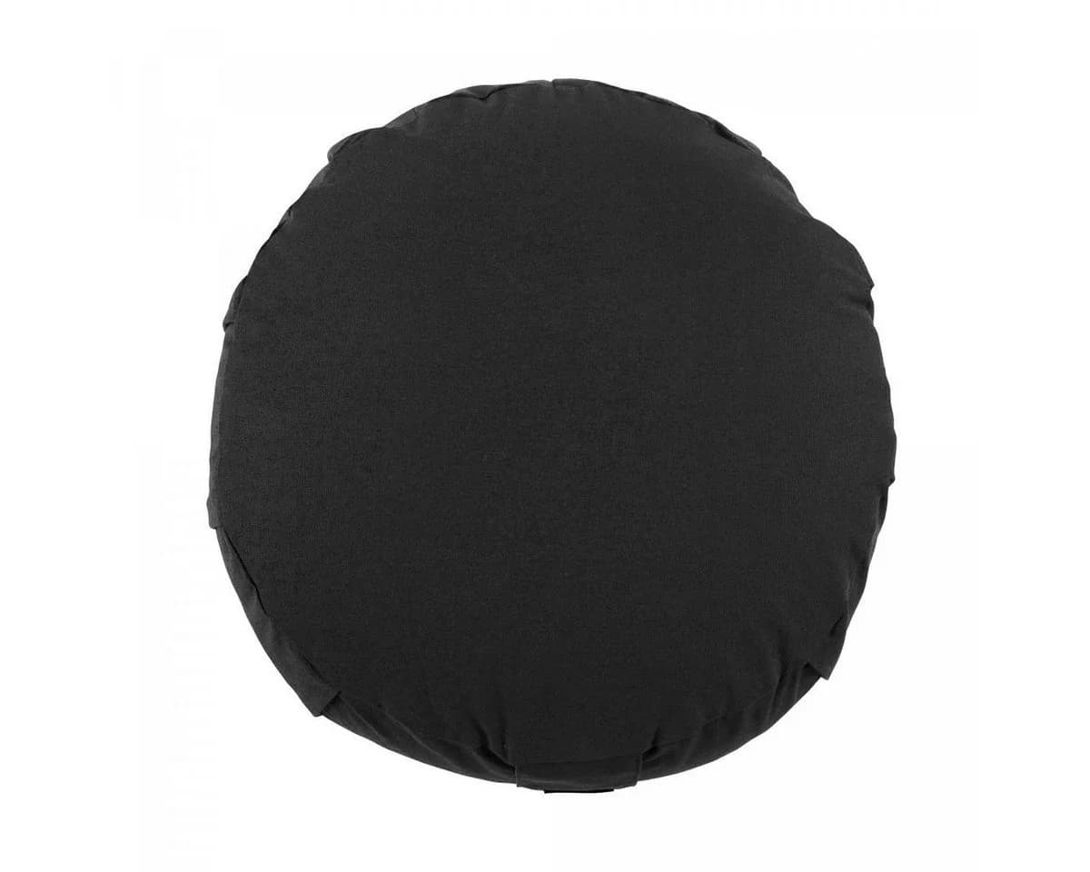 GORILLA SPORTS Yogakissen Rund Schwarz 100% Baumwolle - Bild 5