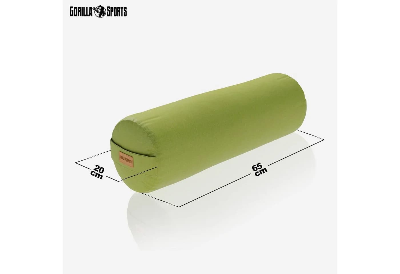 GORILLA SPORTS Yogakissen Grün - Bio Dinkelspelz Füllung - Bild 3