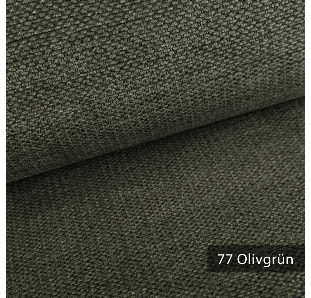 novely® Stoff MUDAU SOFT Chenille-Polsterstoff Olivgrün