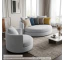novely® MOERS Bouclé-Polsterstoff Grau 150cm Breite Bild 4