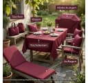novely® Stoff SUNSET OXFORD 420D Bordeaux Wasserdicht Outdoor Bild 1