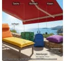 novely® Stoff SUNSET OXFORD 420D - Wasserdicht UV-Beständig Outdoor Stoff Dunkelgrün Bild 3