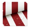 novely® Oxford SUNRISE 420D Stoff Weiß-Rot Wasserdicht UV-beständig Bild 2