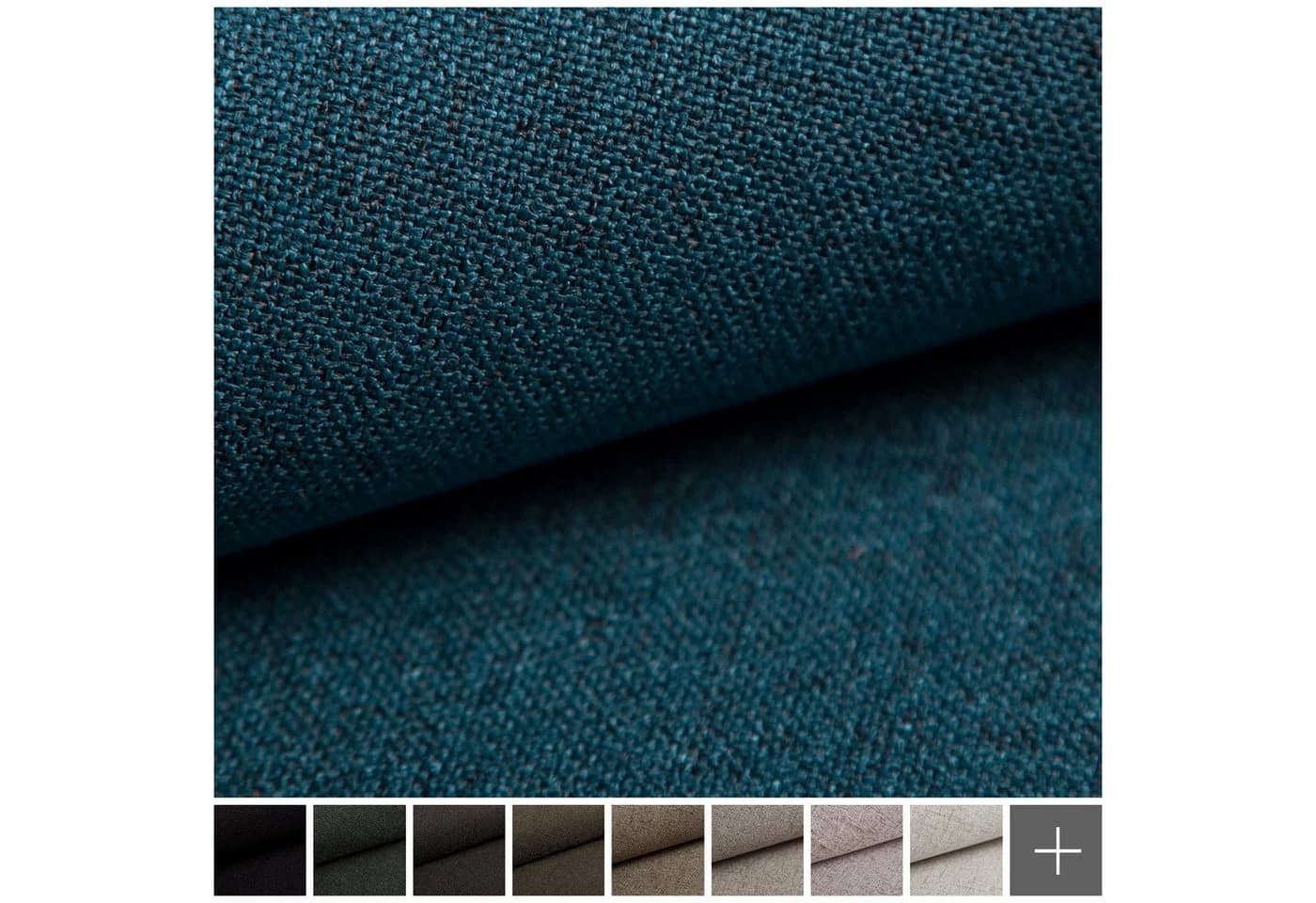 novely® AUEN Premium Möbelstoff Polyester Meliert Blau - Bild 3