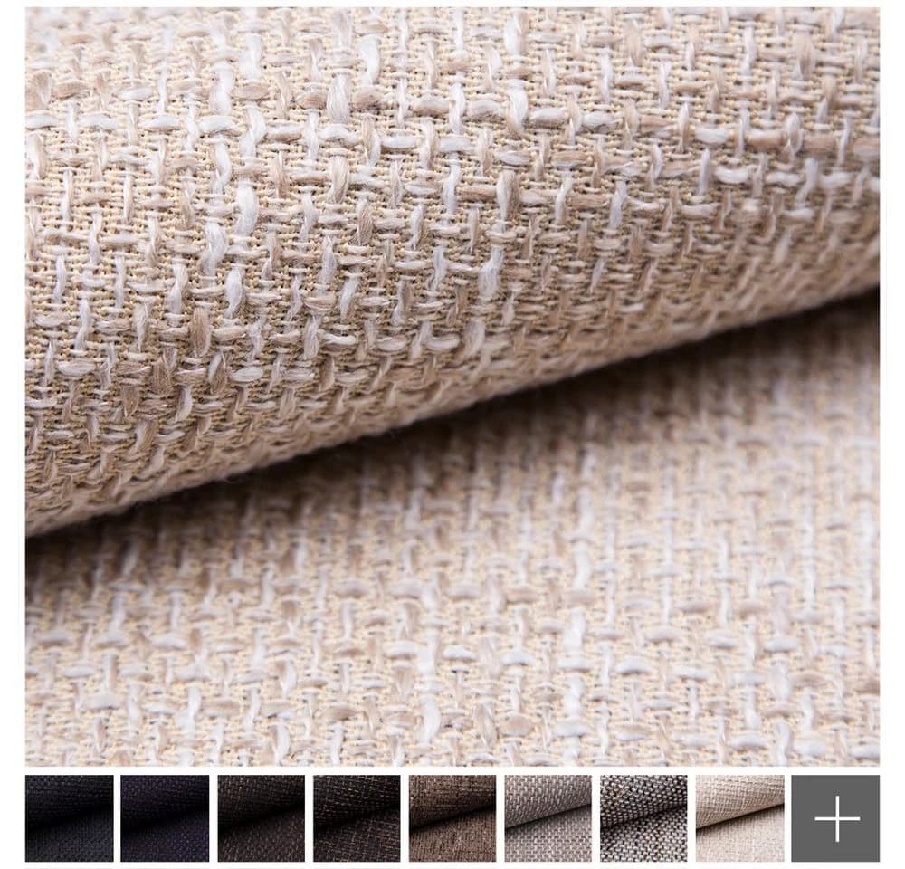 novely® Stoff LANZ Premium Möbelstoff Beige Schwerer Webcharakter - Bild 3