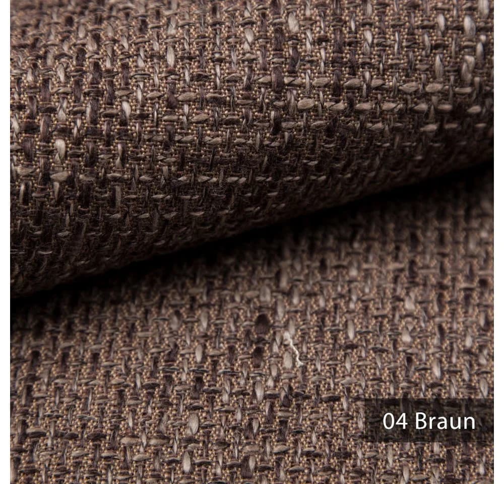 novely® LANZ Premium Möbelstoff Grob Gewebter Polsterstoff Braun