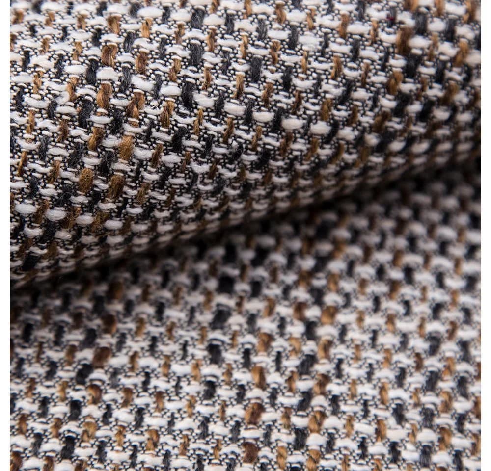 novely® LANZ Premium Möbelstoff Grob Gewebter Polsterstoff Beige/Schwarz - Bild 4