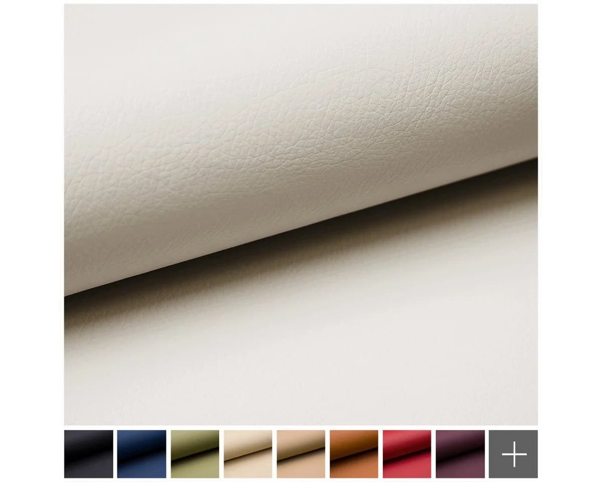 novely® SOLTAU Kunstleder Stoff Beige 140cm Breite - Bild 3