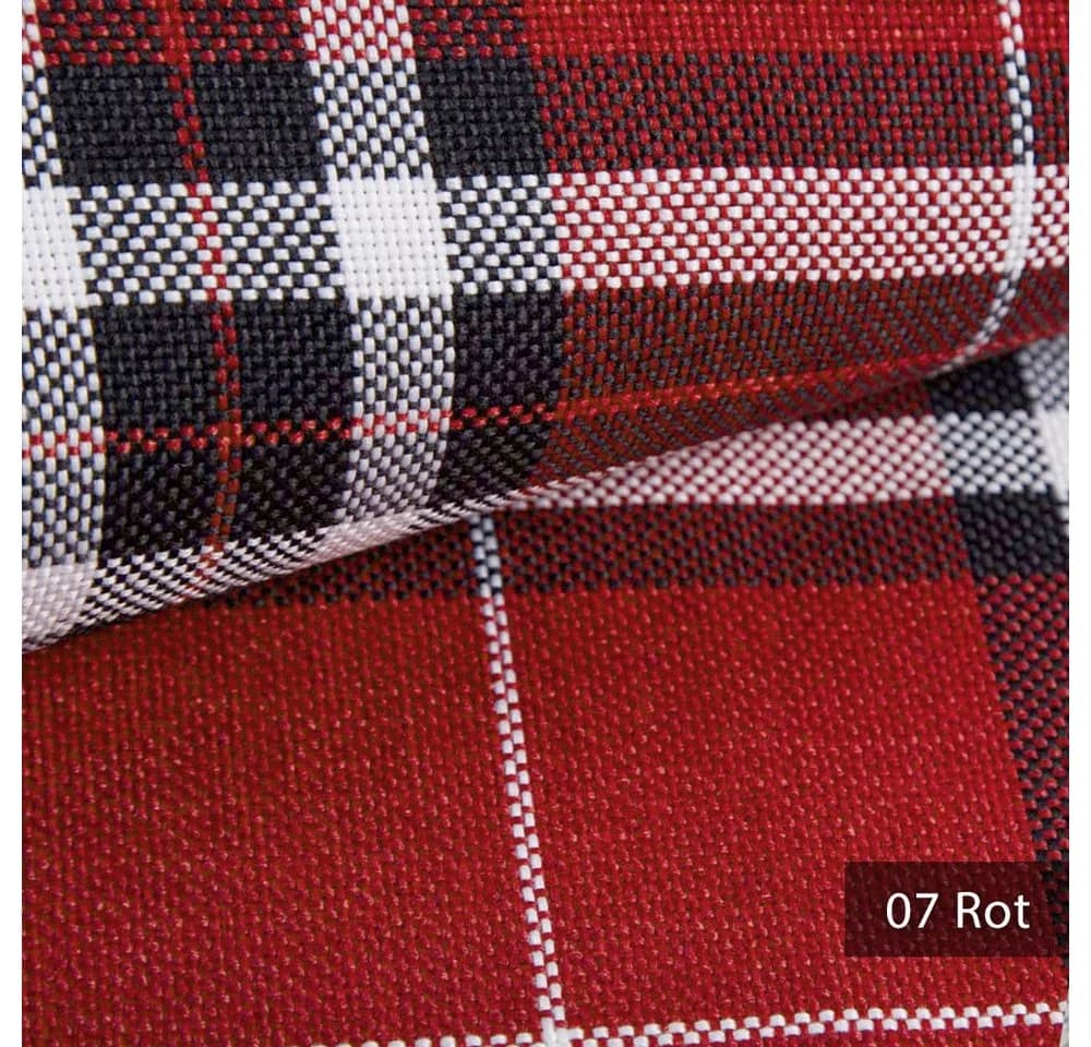 novely® Polsterstoff LONDON Karierter British Style Polyester Rot