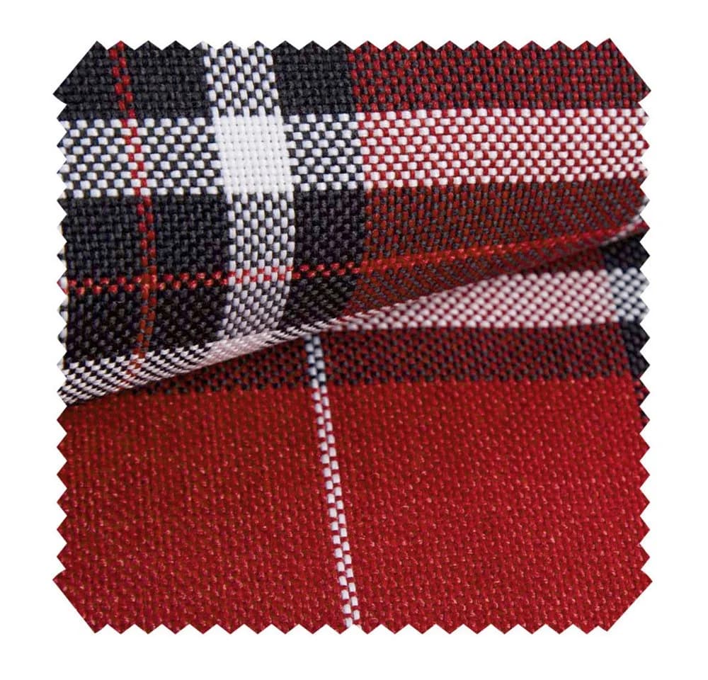 novely® Polsterstoff LONDON Karierter British Style Polyester Rot - Bild 2