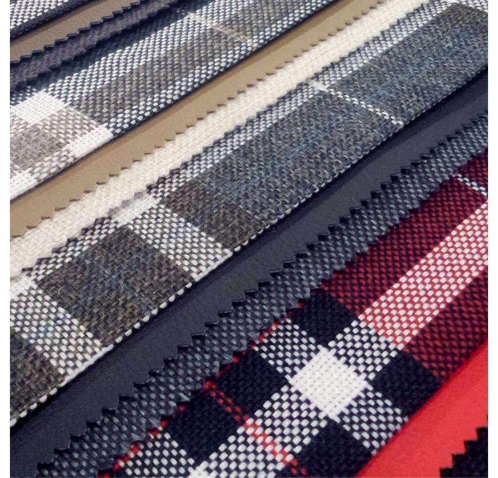 novely® Polsterstoff LONDON Karierter British Style Polyester Rot - Bild 5