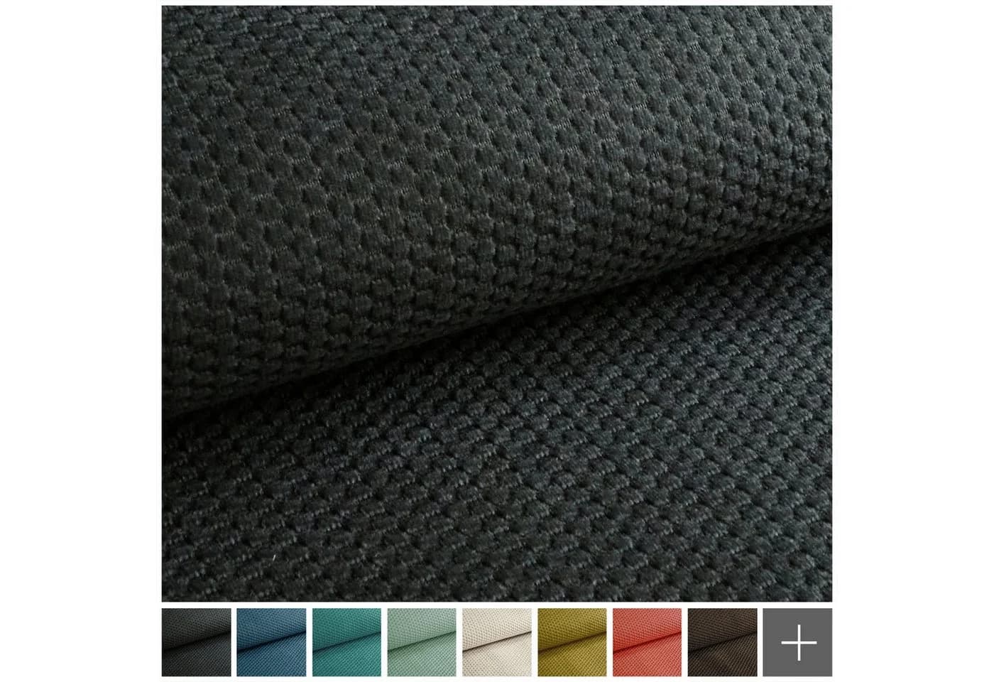 novely® Stoff MAKAO Ultraweicher Polsterstoff Velours mit Wabenstruktur - Bild 3